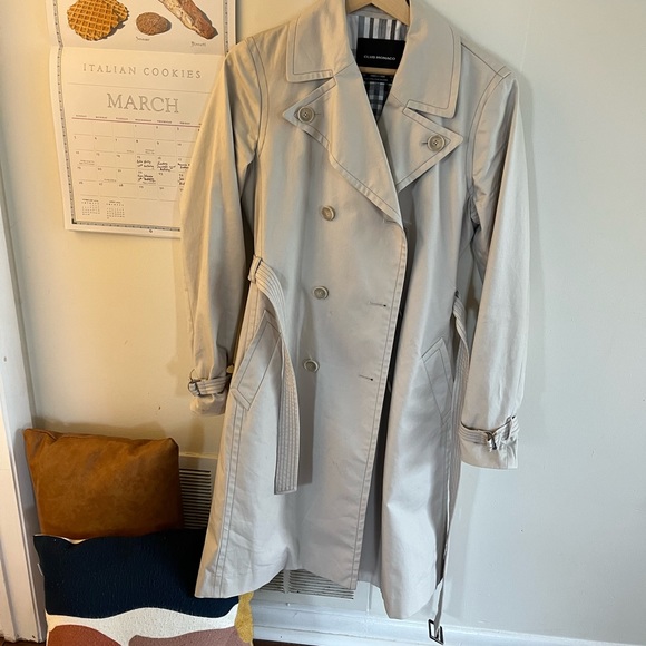 Club Monaco Trench Coat Size Large - Picture 2 of 13